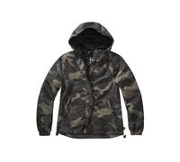 Allwetterjacke BRANDIT "Brandit Damen Ladies Summer Windbreaker Frontzip", Damen, Gr. S, schwarzcamo, 100% Polyester, mehrfarbig, normal, ohne Ausschnitt, Jacken (65888837-S) schwarzcamo