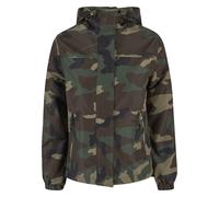 Allwetterjacke BRANDIT "Brandit Damen Ladies Summer Windbreaker Frontzip", Damen, Gr. XXL, woodland, 100% Polyester, mehrfarbig, normal, ohne Ausschnitt, Jacken (85802619-XXL) woodland