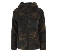 Allwetterjacke BRANDIT "Brandit Damen Ladies Teddyfleecejacket", Damen, Gr. XS, grün (woodland), 100% Polyester, mehrfarbig, normal, ohne Ausschnitt, Jacken (97403554-XS) woodland