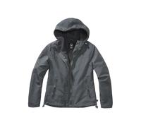 Allwetterjacke BRANDIT "Brandit Damen Ladies Windbreaker Frontzip", Damen, Gr. XXL, anthrazit, 100% Polyester, mehrfarbig, normal, ohne Ausschnitt, Jacken (48833725-XXL) anthrazit