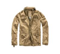 Allwetterjacke BRANDIT "Brandit Herren Britannia Jacket", Herren, Gr. XL, camel, 100% Baumwolle, unifarben, normal, amerikanischer Ausschnitt, Jacken (54844843-XL) camel