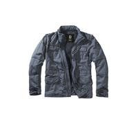 Allwetterjacke BRANDIT "Brandit Herren Britannia Winter Jacket", Herren, Gr. 5XL, grau (indigo), 100% Baumwolle, mehrfarbig, normal, amerikanischer Ausschnitt, Jacken (68503529-5XL) indigo