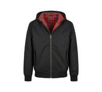 Allwetterjacke BRANDIT "Brandit Herren Hooded Lord Canterbury Jacket", Herren, Gr. XL, schwarz, 65% Polyester, 35% Baumwolle, kariert, normal, ohne Ausschnitt, Jacken (41389748-XL) schwarz
