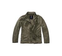Allwetterjacke BRANDIT "Brandit Herren Kids Britannia Jacket", Damen, Gr. 146/152, grün (olive), 100% Baumwolle, unifarben, normal, amerikanischer Ausschnitt, Jacken (67578161-146) olive