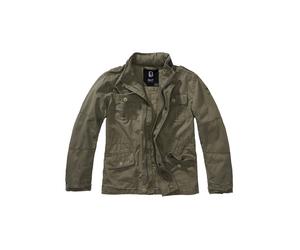 Allwetterjacke BRANDIT "Brandit Herren Kids Britannia Jacket", Damen, Gr. 158/164, grün (olive), 100% Baumwolle, unifarben, normal, amerikanischer Ausschnitt, Jacken (67578161-158) olive