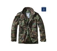 Allwetterjacke BRANDIT "Brandit Herren M-65 Field Jacket", Herren, Gr. M, olive camouflage, 80% Polyester, 20% Baumwolle, mehrfarbig, normal, amerikanischer Ausschnitt, Jacken (83303605-M) olive camou