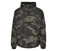 Allwetterjacke BRANDIT "Brandit Herren Summer Pull Over Jacket", Herren, Gr. L, schwarzcamo, 100% Polyester, mehrfarbig, normal, ohne Ausschnitt, Jacken (15765121-L) schwarzcamo
