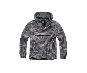 Allwetterjacke BRANDIT "Brandit Herren Summer Pull Over Jacket", Herren, Gr. S, graucamouflage, 100% Polyester, mehrfarbig, normal, ohne Ausschnitt, Jacken (70945807-S) graucamouflage