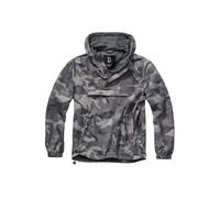 Allwetterjacke BRANDIT "Brandit Herren Summer Pull Over Jacket", Herren, Gr. XXL, graucamouflage, 100% Polyester, mehrfarbig, normal, ohne Ausschnitt, Jacken (70945807-XXL) graucamouflage