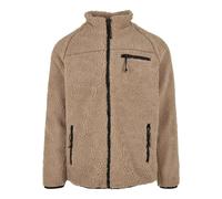 Allwetterjacke BRANDIT "Brandit Herren Teddyfleece Jacket", Herren, Gr. 4XL, beige (camel), 100% Polyester, mehrfarbig, normal, amerikanischer Ausschnitt, Jacken (29513723-4XL) camel