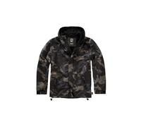 Allwetterjacke BRANDIT "Brandit Herren Windbreaker Frontzip", Herren, Gr. 4XL, schwarzcamo, 100% Polyester, unifarben, normal, ohne Ausschnitt, Jacken (48750268-4XL) schwarzcamo