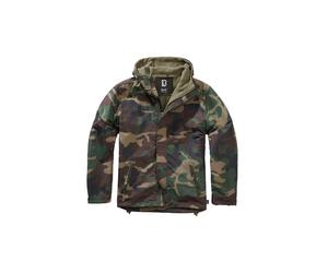 Allwetterjacke BRANDIT "Brandit Herren Windbreaker Frontzip", Herren, Gr. 4XL, woodland, 100% Polyester, unifarben, normal, ohne Ausschnitt, Jacken (71405435-4XL) woodland
