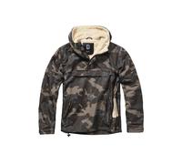 Allwetterjacke BRANDIT "Brandit Herren Windbreaker Sherpa", Herren, Gr. 5XL, grün (schwarzcamo), 80% Elastodien, 20% Polyester, mehrfarbig, normal, ohne Ausschnitt, Jacken (33373651-5XL) schwarzcamo