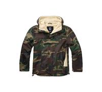 Allwetterjacke BRANDIT "Brandit Herren Windbreaker Sherpa", Herren, Gr. 5XL, grün (woodland), 80% Elastodien, 20% Polyester, mehrfarbig, normal, ohne Ausschnitt, Jacken (25110041-5XL) woodland