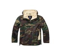 Allwetterjacke BRANDIT "Brandit Herren Windbreaker Sherpa", Herren, Gr. 5XL, woodland, 80% Elastodien, 20% Polyester, mehrfarbig, normal, ohne Ausschnitt, Jacken (25110041-5XL) woodland