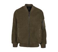 Allwetterjacke BRANDIT "Brandit MA1 Sherpa Jacket", Herren, Gr. XL, braun (olive), 100% Polyester, unifarben, normal, Rundhals, Jacken (55745557-XL) olive