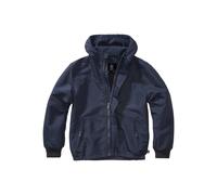 Allwetterjacke BRANDIT "Brandit Unisex Kids Windbreaker Frontzip", Damen, Gr. 122/128, navy, 80% Polyacryl, 20% Polyester, unifarben, normal, ohne Ausschnitt, Jacken Allwetterjacke (94819925-122)