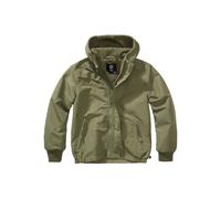 Allwetterjacke BRANDIT "Brandit Unisex Kids Windbreaker Frontzip", Jungen, Gr. 170/176, grün (olive), 80% Polyacryl, 20% Polyester, unifarben, normal, ohne Ausschnitt, Jacken (51279125-170) olive