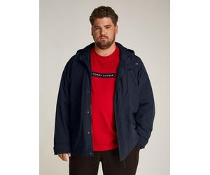 Allwetterjacke "BT-LW PACKABLE HOODED JKT-B", Herren, Gr. 3XL, blau (desert sky), Web, Obermaterial: 100% Polyester, TOMMY HILFIGER BIG & TALL, unifarben, regular fit, 1-Knopf-Manschette mit Bindeband