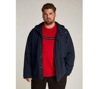 Allwetterjacke "BT-LW PACKABLE HOODED JKT-B", Herren, Gr. XXL, blau (desert sky), Web, Obermaterial: 100% Polyester, TOMMY HILFIGER BIG & TALL, unifarben, regular fit, 1-Knopf-Manschette mit Bindeband
