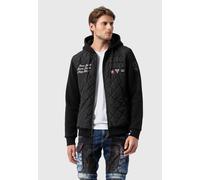 Allwetterjacke CIPO & BAXX "Jacke", Herren, Gr. L, schwarz, Stoff, 100% Polyester, unifarben, regular fit normal, Jacken, mit Stickereien (73048728-L) schwarz