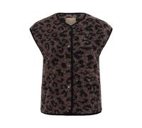 Allwetterjacke CULTURE "Culture DK Weste CUtitania", Damen, Gr. XL, schwarz leopard, Jacken (35207201-XL) schwarz leopard