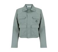 Allwetterjacke DEF "DEF DEF Worky Jacket", Damen, Gr. L, grün, 64% Baumwolle, 33% Polyester, 3% Elasthan, unifarben, loose fit, ohne Ausschnitt, Jacken (91217541-L) grün