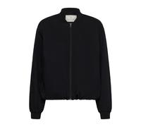 Allwetterjacke KAFFE "Damen Jacke KAlea", Damen, Gr. 38, schwarz (schwarz deep), Obermaterial: 38% Polyester PES. 30% Baumwolle CO. 30% Viskose CV. 2% Elasthan EL., Jacken (58601404-38) schwarz deep