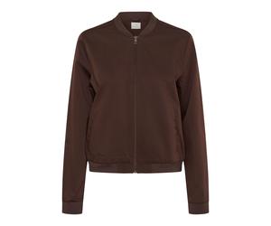 Allwetterjacke KAFFE "Damen Jacke KAlea", Damen, Gr. 44, braun (coffee bean), Obermaterial: 38% Polyester PES. 30% Baumwolle CO. 30% Viskose CV. 2% Elasthan EL., Jacken (85220828-44) coffee bean