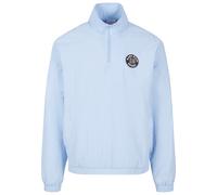 Allwetterjacke KARL KANI "Karl Kani Herren KM241-045-1 Karl Kani OG Track Troyer", Herren, Gr. XS, blau (light blau), 100% Polyamid, unifarben, normal, amerikanischer Ausschnitt, Jacken (33887441-XS)