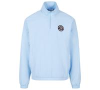 Allwetterjacke KARL KANI "Karl Kani Herren KM241-045-1 Karl Kani OG Track Troyer", Herren, Gr. XXL, light blau, 100% Polyamid, unifarben, normal, amerikanischer Ausschnitt, Jacken (33887441-XXL) light