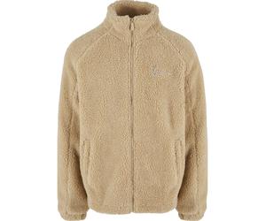 Allwetterjacke KARL KANI "Karl Kani Karl Kani Metal Signature Teddy Jacket", Herren, Gr. XS, sand, light sand, 100% Polyester, mehrfarbig, loose fit, amerikanischer Ausschnitt, Jacken (18218618-XS) sa