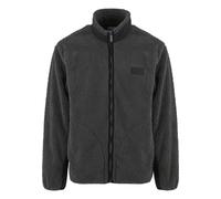 Allwetterjacke KARL KANI "Karl Kani Karl Kani Sport Patch Teddy Jacket", Herren, Gr. XL, grau (schwarz), 100% Polyester, mehrfarbig, loose fit, ohne Ausschnitt, Jacken (75362807-XL) schwarz