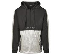 Allwetterjacke MISTERTEE "MisterTee Herren Reflective Mister Tee Windbreaker", Herren, Gr. L, schwarz-weiß (schwarz), 100% Baumwolle, normal, Rundhals, Jacken (52666948-L) schwarz