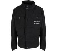 Allwetterjacke MISTERTEE "MisterTee See You Soon Britannia Jacket", Damen, Gr. XXL, schwarz, 100% Baumwolle, mehrfarbig, normal, amerikanischer Ausschnitt, Jacken (65571352-XXL) schwarz