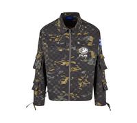 Allwetterjacke PEQUS "PEQUS PEQUS Aether Camo Jacket", Herren, Gr. M, grün, 100% Polyester, mehrfarbig, normal, amerikanischer Ausschnitt, Jacken (77558216-M) grün