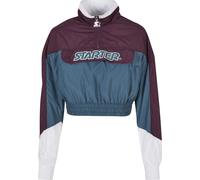 Allwetterjacke STARTER BLACK LABEL "Starter Black Label Damen", Damen, Gr. L, lila (schwarzviolet, teal), 100% Polyester, unifarben, normal, amerikanischer Ausschnitt, Mäntel (52754369-L) schwarzviole