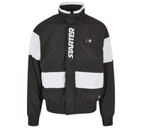 Allwetterjacke STARTER BLACK LABEL "Starter Black Label Herren Starter Retro Track Jacket", Herren, Gr. S, schwarz, weiß, 100% Polyester, unifarben, normal, amerikanischer Ausschnitt, Jacken (87127712