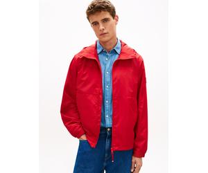 Allwetterjacke TOMMY HILFIGER "BRANDED HOODED", Herren, Gr. XXL, medium rot, Web, Obermaterial: 100% Polyester, unifarben, regular fit normal, Rundhals, eingesetzt abgesteppte Kante, Jacken, Windjacke