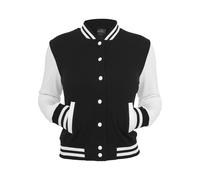 Urban Classics 2-Tone College Damen-Collegejacke - schwarz weiß M