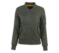 Allwetterjacke URBAN CLASSICS "Urban Classics Damen Ladies Basic Bomber Jacket", Damen, Gr. XS, olive, 100% Polyamid, unifarben, normal, amerikanischer Ausschnitt, Jacken (70175539-XS) olive