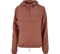 Allwetterjacke URBAN CLASSICS "Urban Classics Damen Ladies Basic Pull Over Jacket", Damen, Gr. XS, terracotta, 100% Polyester, unifarben, normal, ohne Ausschnitt, Jacken (87635343-XS) terracotta
