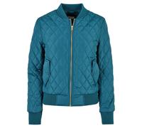 Urban Classics Women's Ladies Diamond Quilt Nylon Jacket Jacke, Jasper, XS