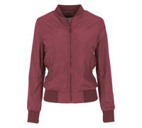 Allwetterjacke URBAN CLASSICS "Urban Classics Damen Ladies Light Bomber Jacket", Damen, Gr. M, burgundy, 100% Polyester, unifarben, normal, Rundhals, Jacken (58985755-M) burgundy