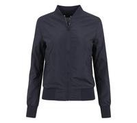 Urban Classics Damen Bomberjacke Ladies Light Bomber Jacket – leicht, Polyester, Gr. M, Blau