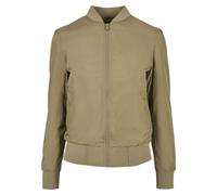 Allwetterjacke URBAN CLASSICS "Urban Classics Damen Ladies Light Bomber Jacket", Damen, Gr. S, khaki, 100% Polyester, unifarben, normal, Rundhals, Jacken (69446355-S) khaki