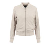 Allwetterjacke URBAN CLASSICS "Urban Classics Damen Ladies Light Bomber Jacket", Damen, Gr. S, sand, 100% Polyester, unifarben, normal, Rundhals, Jacken (95353104-S) sand
