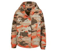Allwetterjacke URBAN CLASSICS "Urban Classics Damen Ladies Oversized Camo Parka Jacket", Damen, Gr. L, brickcamo, 100% Baumwolle, mehrfarbig, oversize, ohne Ausschnitt, Jacken (63046461-L) brickcamo