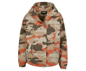 Allwetterjacke URBAN CLASSICS "Urban Classics Damen Ladies Oversized Camo Parka Jacket", Damen, Gr. S, brickcamo, 100% Baumwolle, mehrfarbig, oversize, ohne Ausschnitt, Jacken (63046461-S) brickcamo
