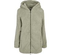 Allwetterjacke URBAN CLASSICS "Urban Classics Damen Ladies Sherpa Jacket", Damen, Gr. XS, beige (softsalvia), 100% Polyester, Jacken (66438508-XS) softsalvia